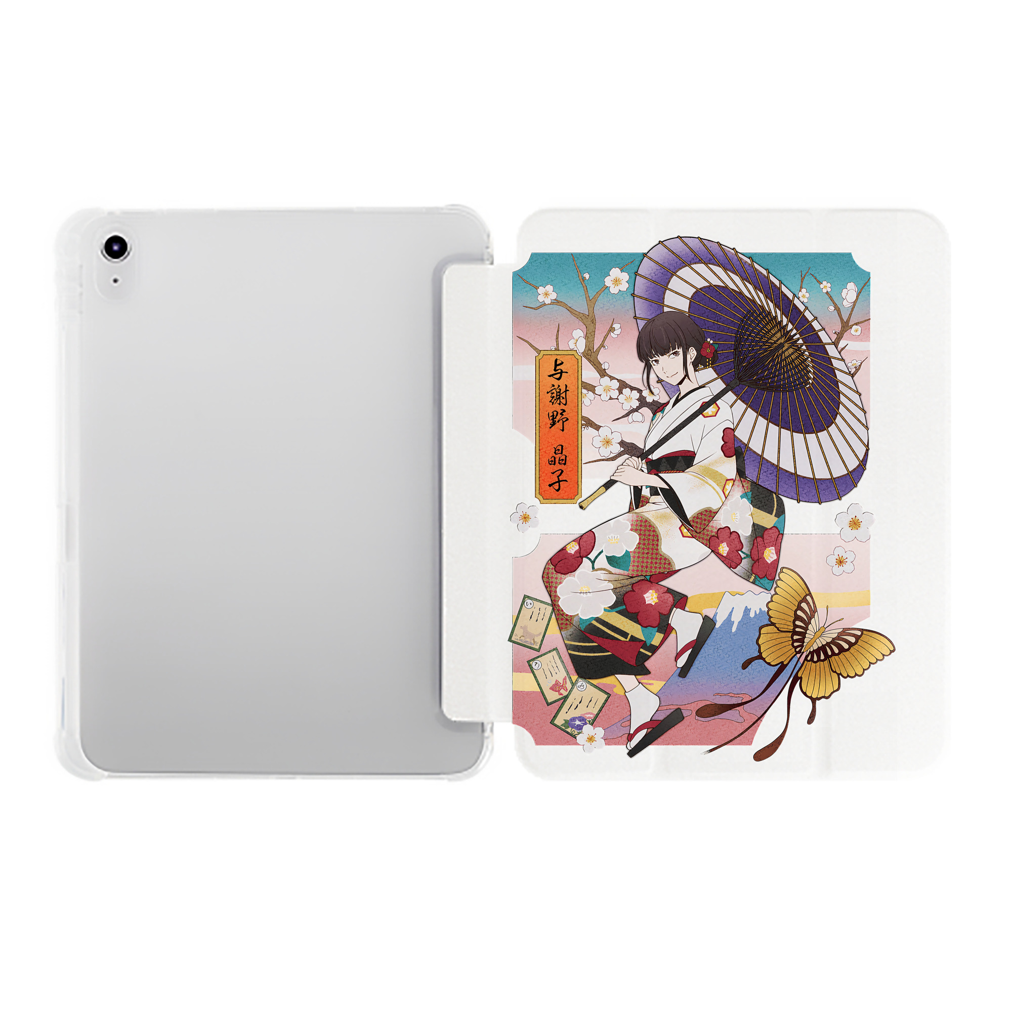 （画像用） 文豪ストレイドッグス Bungo Stray Dogs IPad ケース ペン収納付き 三つ折りスタンド PUレザー×シリコン 対応機種9.5/10.5/10.9インチ